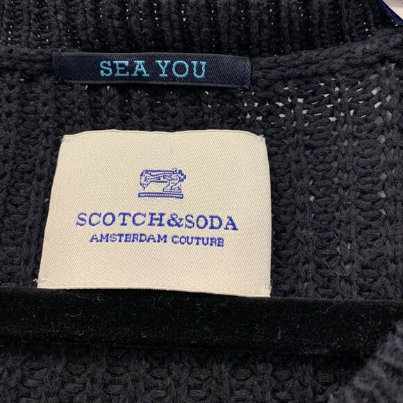 Scotch & Soda “Sea You” Sweater Large Casual Nautical Crewneck - Picture 7 of 7